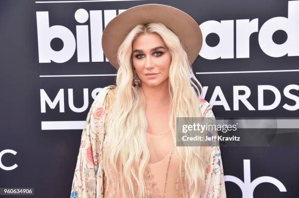 Recording artist Kesha attends the 2018 Billboard Music Awards at MGM Grand Garden Arena on May 20, 2018 in Las Vegas, Nevada.