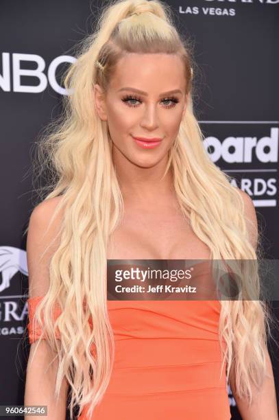 Influencer Gigi Gorgeous attends the 2018 Billboard Music Awards at MGM Grand Garden Arena on May 20, 2018 in Las Vegas, Nevada.