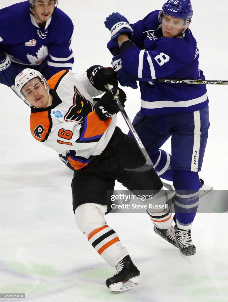 Toronto Marlies play the Lehigh Valley Phantoms in game two of the AHL Eastern Conference final in the Calder Cup play-offs