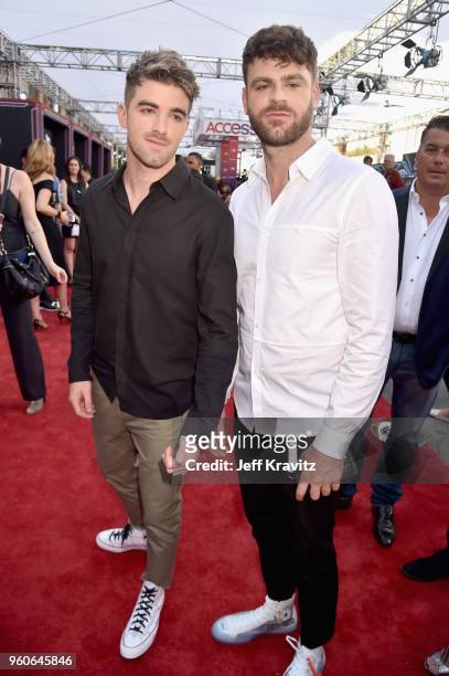 Recording artists Andrew Taggart and Alex Pall of The Chainsmokers attend the 2018 Billboard Music Awards at MGM Grand Garden Arena on May 20, 2018...