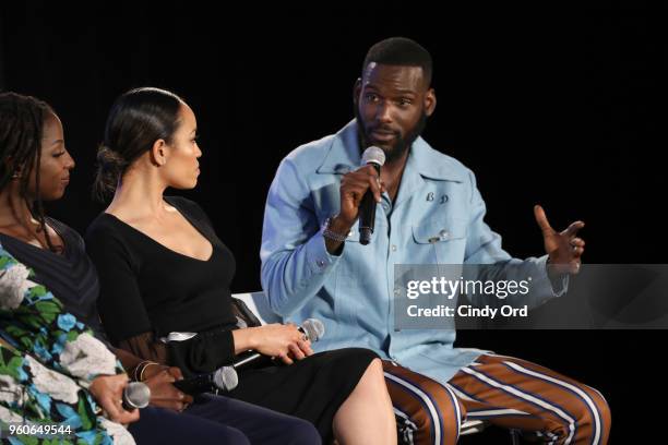 Rutina Wesley, Dawn-Lyen Gardner and Kofi Siriboe of Queen Sugar speak on "Ava DuVernay and the Cast of Queen Sugar" during Day Two of the Vulture...