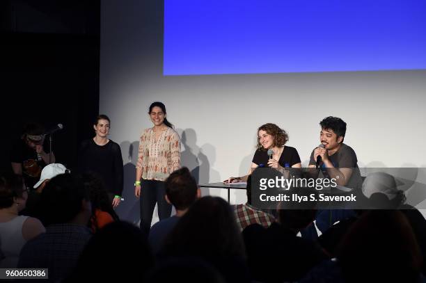 Guests join Jo Firestone and Manolo Moreno onstage for "Dr. Gameshow Live" during Day Two of the Vulture Festival Presented By AT&T at Milk Studios...