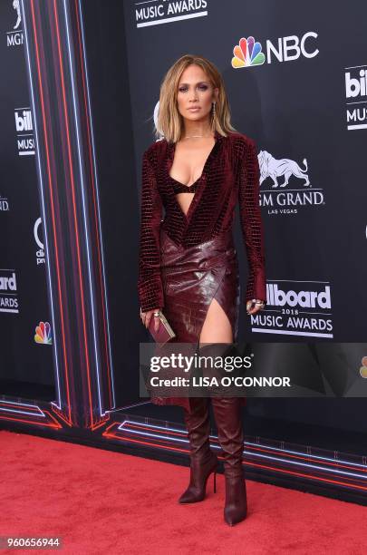 Singer Jennifer Lopez attends the 2018 Billboard Music Awards 2018 at the MGM Grand Resort International on May 20 in Las Vegas, Nevada