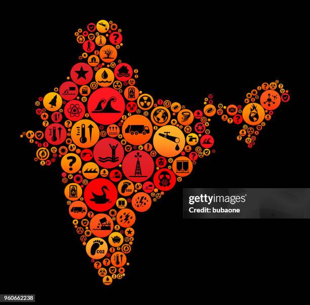 india climate change icon pattern - pollution mask india stock illustrations