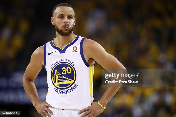 Stephen Curry Of The Golden State Warriors Looks On During Game Three stephen-curry-of-the-golden-state-warriors-looks-on-during-game-three