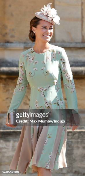 Pippa Middleton attends the wedding of Prince Harry to Ms Meghan Markle at St George's Chapel, Windsor Castle on May 19, 2018 in Windsor, England....