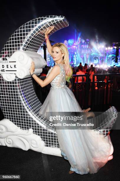 Holly Madison attends day two of Electric Daisy Carnival 2018 on May 19, 2018 in Las Vegas, Nevada.