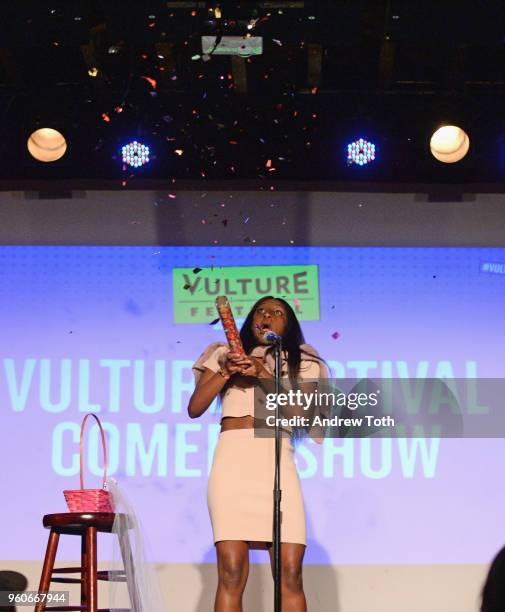 Ziwe Fumudoh hosts the Vulture Festival presented by AT&T - Comedy Show at The Bell House on May 20, 2018 in Brooklyn, New York.