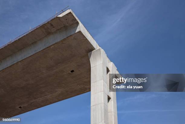 elevated road on construction - undone stock pictures, royalty-free photos & images