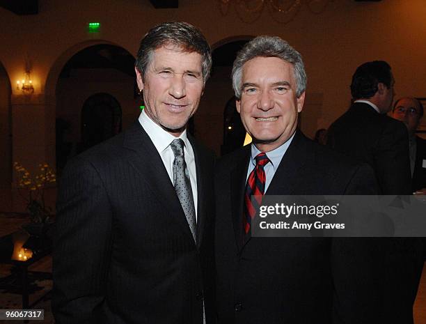 Jon Feltheimer and Paul Helmke attend the 2008 Brady Center Honors Dinner at the Riviera Country Club on November 9, 2008 in Santa Barbara,...