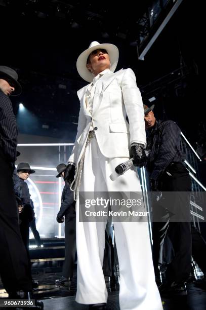 Recording artist Jennifer Lopez performs onstage at the 2018 Billboard Music Awards at MGM Grand Garden Arena on May 20, 2018 in Las Vegas, Nevada.