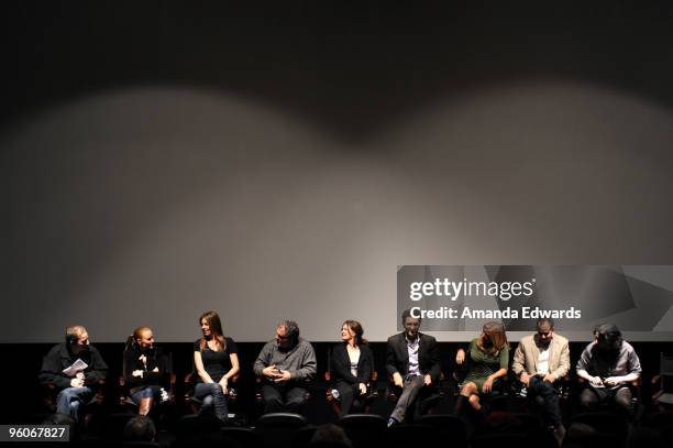 Producers Marshall Herskovitz, Sarah Siegel-Magness, Kathryn Bigelow, Jon Landau, Finola Dwyer, Lawrence Bender, Lori McCreary, Jonas Rivera and...