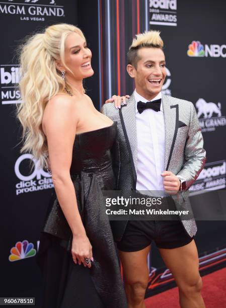 Erika Jayne and Frankie J. Grande attend the 2018 Billbo ard Music Awards at MGM Grand Garden Arena on May 20, 2018 in Las Vegas, Nevada.