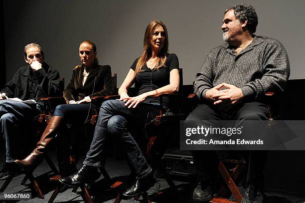 Producers Marshall Herskovitz, Sarah Siegel-Magness, Kathryn Bigelow and Jon Landau participate in a Q & A discussion at the Producers Guild Awards...