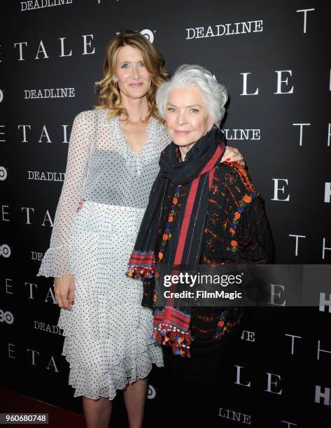 Laura Dern and Ellen Burstyn attend FYC Screening of HBO's Film THE TALE at the Landmark Theater on May 20, 2018 in Los Angeles, California.