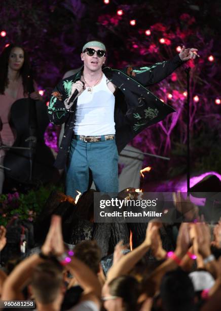 Macklemore performs during the 2018 Billboard Music Awards at Toshiba Plaza on May 19, 2018 in Las Vegas, Nevada.