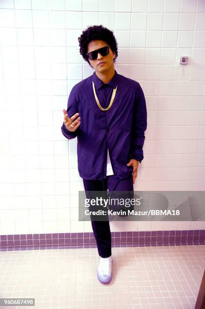 Bruno Mars attends the 2018 Billboard Music Awards at MGM Grand Garden Arena on May 20, 2018 in Las Vegas, Nevada.