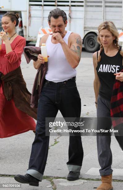 Bradford Tatum and Stacy Haiduk are seen on May 20, 2018 in Los Angeles, California.