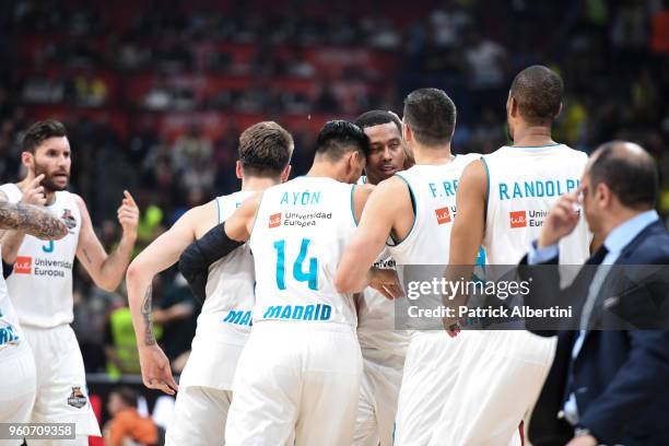 Walter Tavares, #22 of Real Madrid during the 2018 Turkish Airlines EuroLeague F4 Championship Game between Real Madrid v Fenerbahce Dogus Istanbul...