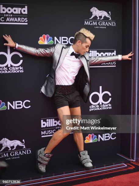 Frankie J. Grande attends the 2018 Billboard Music Awards at MGM Grand Garden Arena on May 20, 2018 in Las Vegas, Nevada.