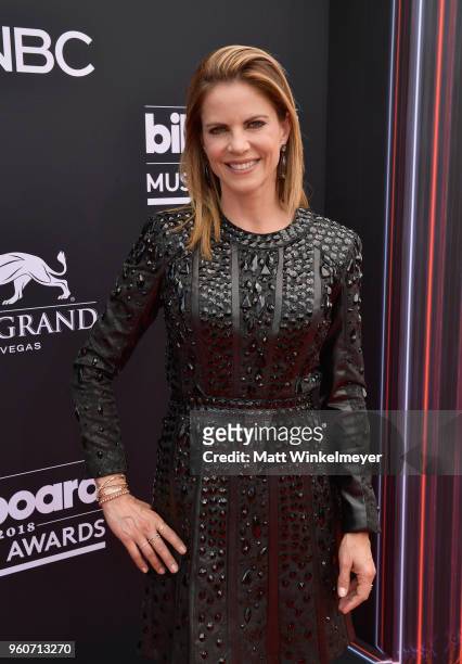 Natalie Morales attends the 2018 Billboard Music Awards at MGM Grand Garden Arena on May 20, 2018 in Las Vegas, Nevada.
