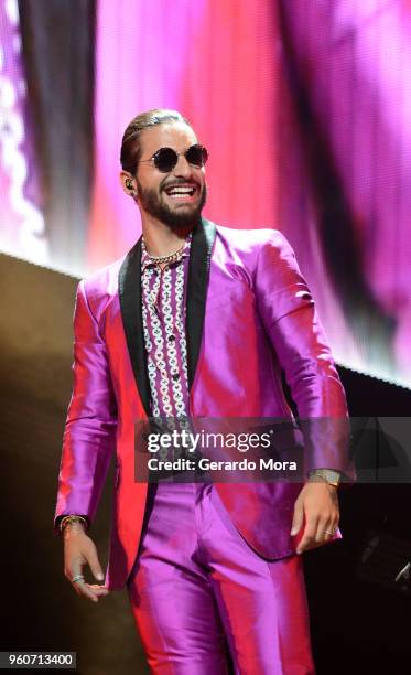 Maluma performs at Amway Center on May 20, 2018 in Orlando, Florida.