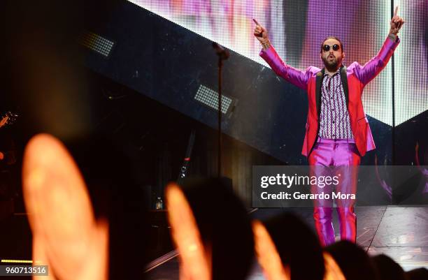 Maluma performs at Amway Center on May 20, 2018 in Orlando, Florida.