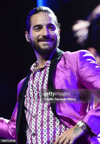 Maluma performs at Amway Center on May 20, 2018 in Orlando, Florida.