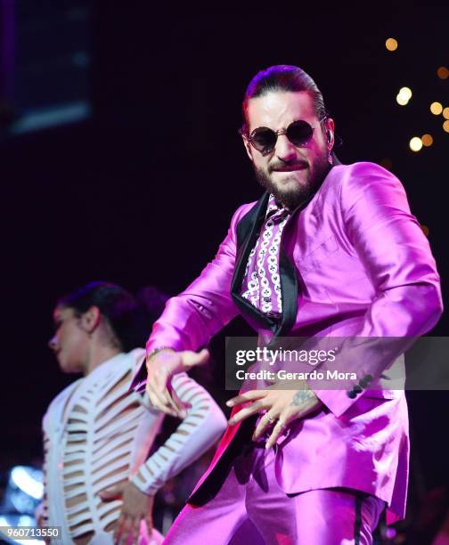 Maluma performs at Amway Center on May 20, 2018 in Orlando, Florida.