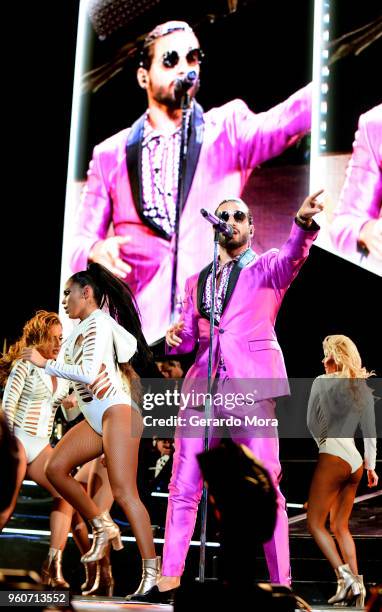 Maluma performs at Amway Center on May 20, 2018 in Orlando, Florida.