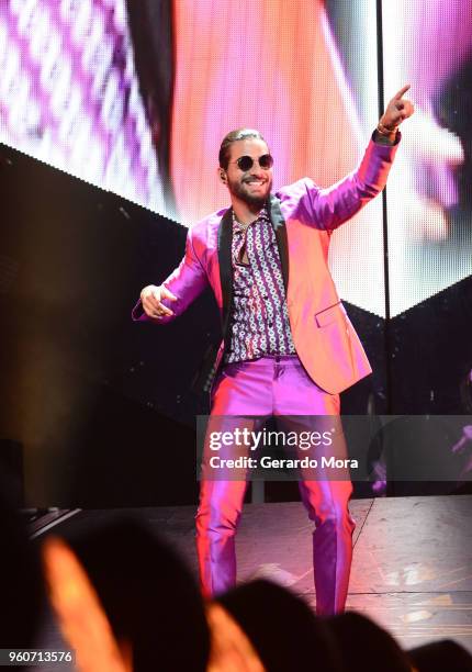 Maluma performs at Amway Center on May 20, 2018 in Orlando, Florida.