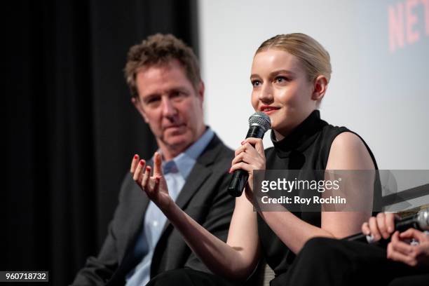 Chris Mundy and Julia Garner attend the "Ozark" FYC Screening and Panel at Crosby Street Hotel on May 20, 2018 in New York City.