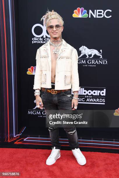 Recording artist Lil Pump attends the 2018 Billboard Music Awards at MGM Grand Garden Arena on May 20, 2018 in Las Vegas, Nevada.