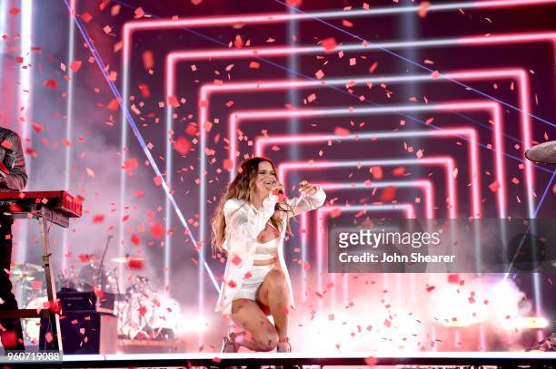 Maren Morris performs onstage at the 2018 Billboard Music Awards at MGM Grand Garden Arena on May 20, 2018 in Las Vegas, Nevada.