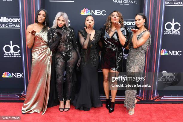 Recording artists Rhona Bennett of musical group En Vogue, Sandra Denton of musical group Salt-N-Pepa, Terry Ellis of musical group En Vogue,...