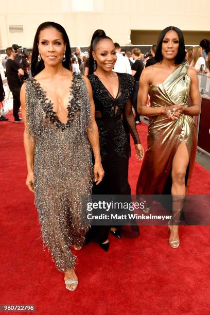 Cindy Herron, Terry Ellis, and Rhona Bennett of the musical group En Vogueattends the 2018 Billboard Music Awards at MGM Grand Garden Arena on May...