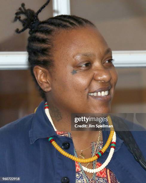 Singer/songwriter Meshell Ndegeocello attends the party for Ava DuVernay and "Queen Sugar" hosted by OWN at Laduree Soho on May 20, 2018 in New York...