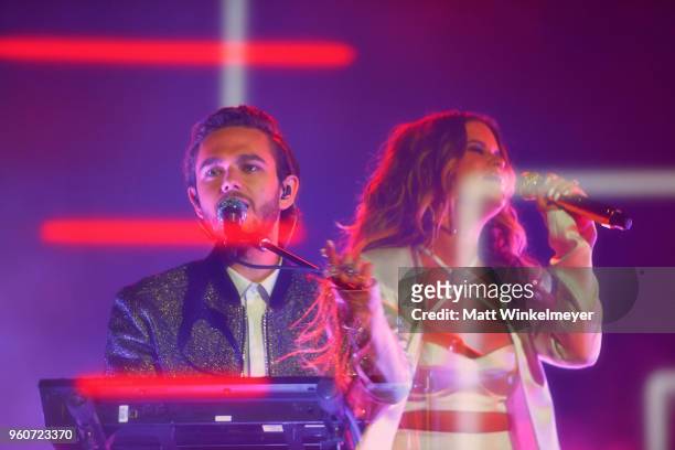 Recording artists Zedd and Maren Morris perform onstage during the 2018 Billboard Music Awards at MGM Grand Garden Arena on May 20, 2018 in Las...
