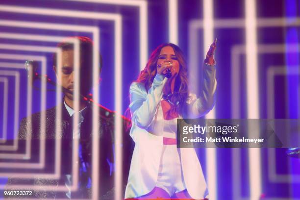 Recording artists Zedd and Maren Morris perform onstage during the 2018 Billboard Music Awards at MGM Grand Garden Arena on May 20, 2018 in Las...