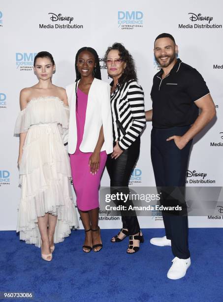 Actors Eline Powell, Sibongile Mlambo, Rena Owen and Ian Verdun arrive at the Disney/ABC International Upfronts at the Walt Disney Studio Lot on May...