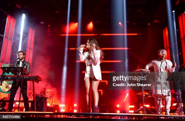 Recording artists Zedd and Maren Morris perform onstage at the 2018 Billboard Music Awards at MGM Grand Garden Arena on May 20, 2018 in Las Vegas,...