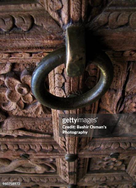 closeup details of wooden door - sukkur stock pictures, royalty-free photos & images