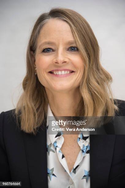 Jodie Foster at the "Hotel Artemis" Press Conference at the Four Seasons Hotel on April 24, 2018 in Beverly Hills, California.