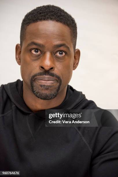 Sterling K. Brown at the "Hotel Artemis" Press Conference at the Four Seasons Hotel on April 24, 2018 in Beverly Hills, California.