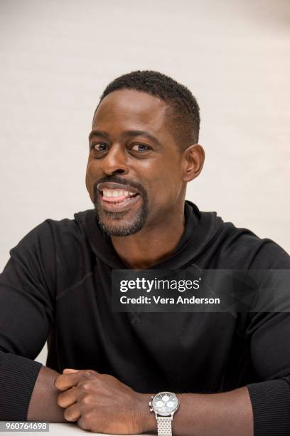 Sterling K. Brown at the "Hotel Artemis" Press Conference at the Four Seasons Hotel on April 24, 2018 in Beverly Hills, California.