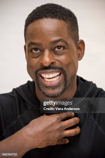 Sterling K. Brown at the "Hotel Artemis" Press Conference at the Four Seasons Hotel on April 24, 2018 in Beverly Hills, California.