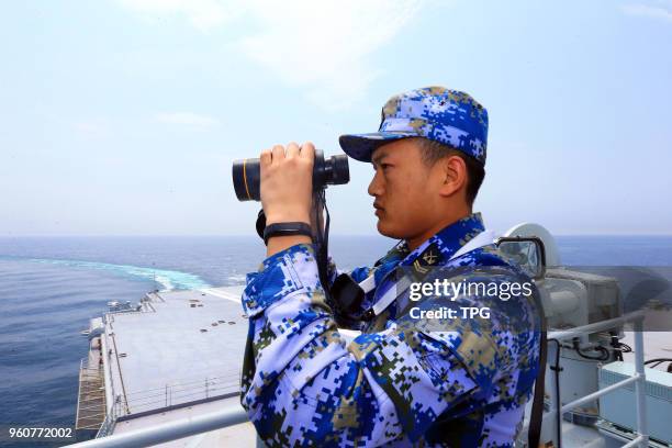 The second aircraft carrier of China fulfil the first sea trial mission successfully on 20 May 2018 in Dalian, Liaoning, China.