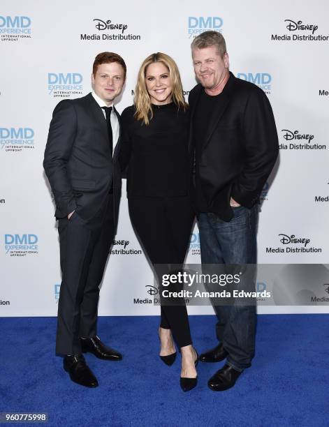 Actors Caleb Martin Foote, Mary McCormack and Michael Cudlitz arrive at the Disney/ABC International Upfronts at the Walt Disney Studio Lot on May...