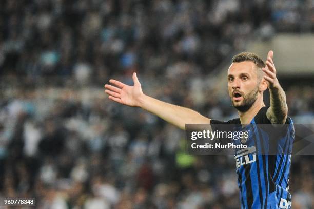 Marcelo Brozovi during serie A between SS Lazio v FC Internazionale in Rome, on May 20, 2018.