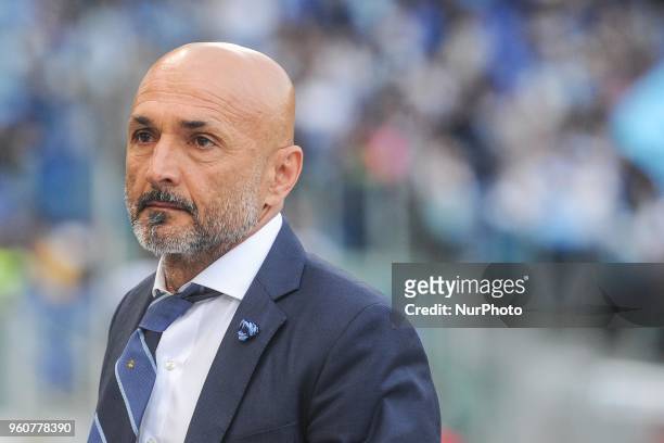 Luciano Spalletti during serie A between LAZIO vs INTER in Rome, on May 20, 2018.